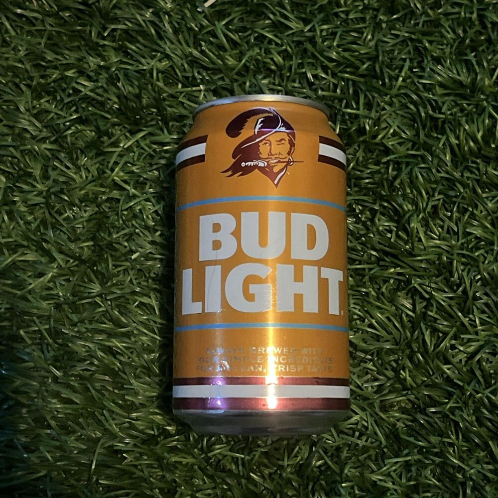 Tampa Bay Buccaneers Bud Light Limited Edition 50 Anniversary Empty Beer Can